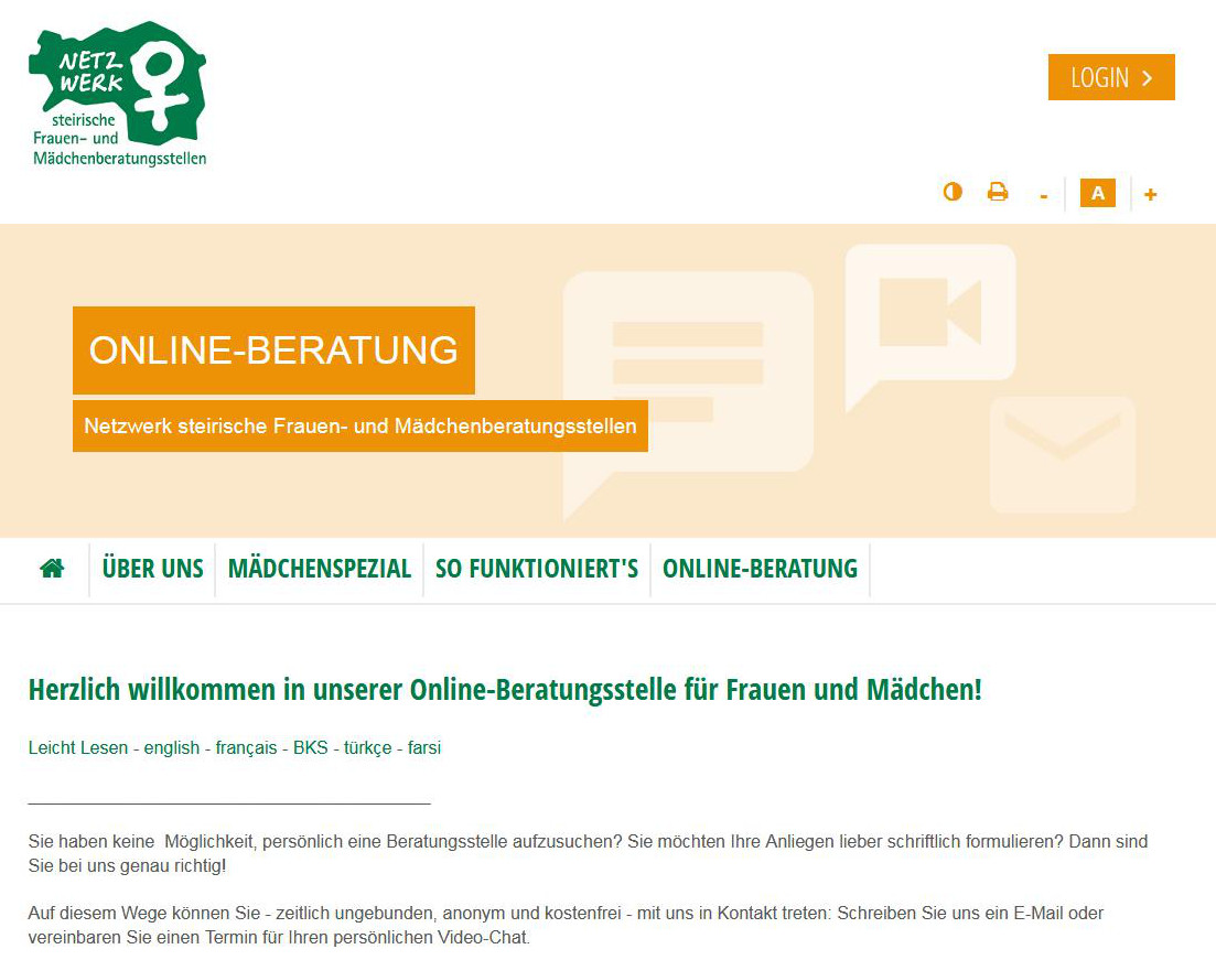 Onlineberatung https://netzwerk.beranet.info/startseite.html